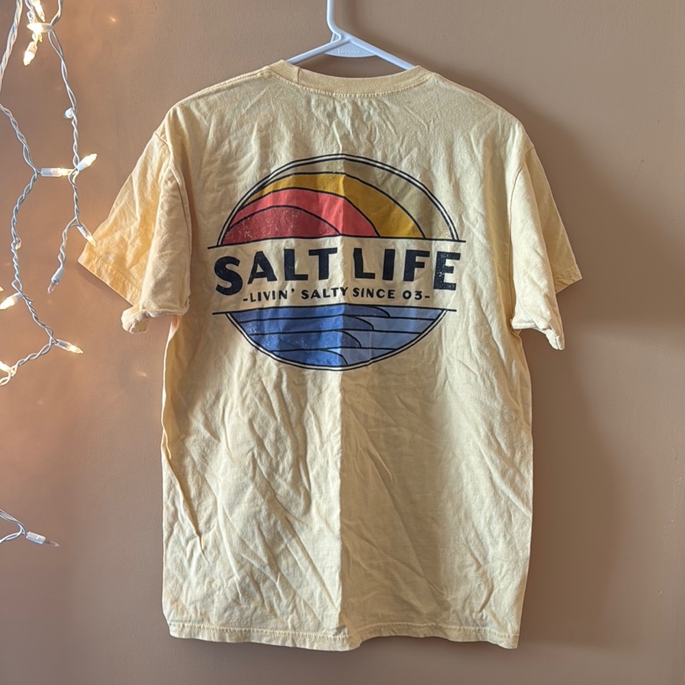 Salt Life Yellow Graphic T-Shirt for Men